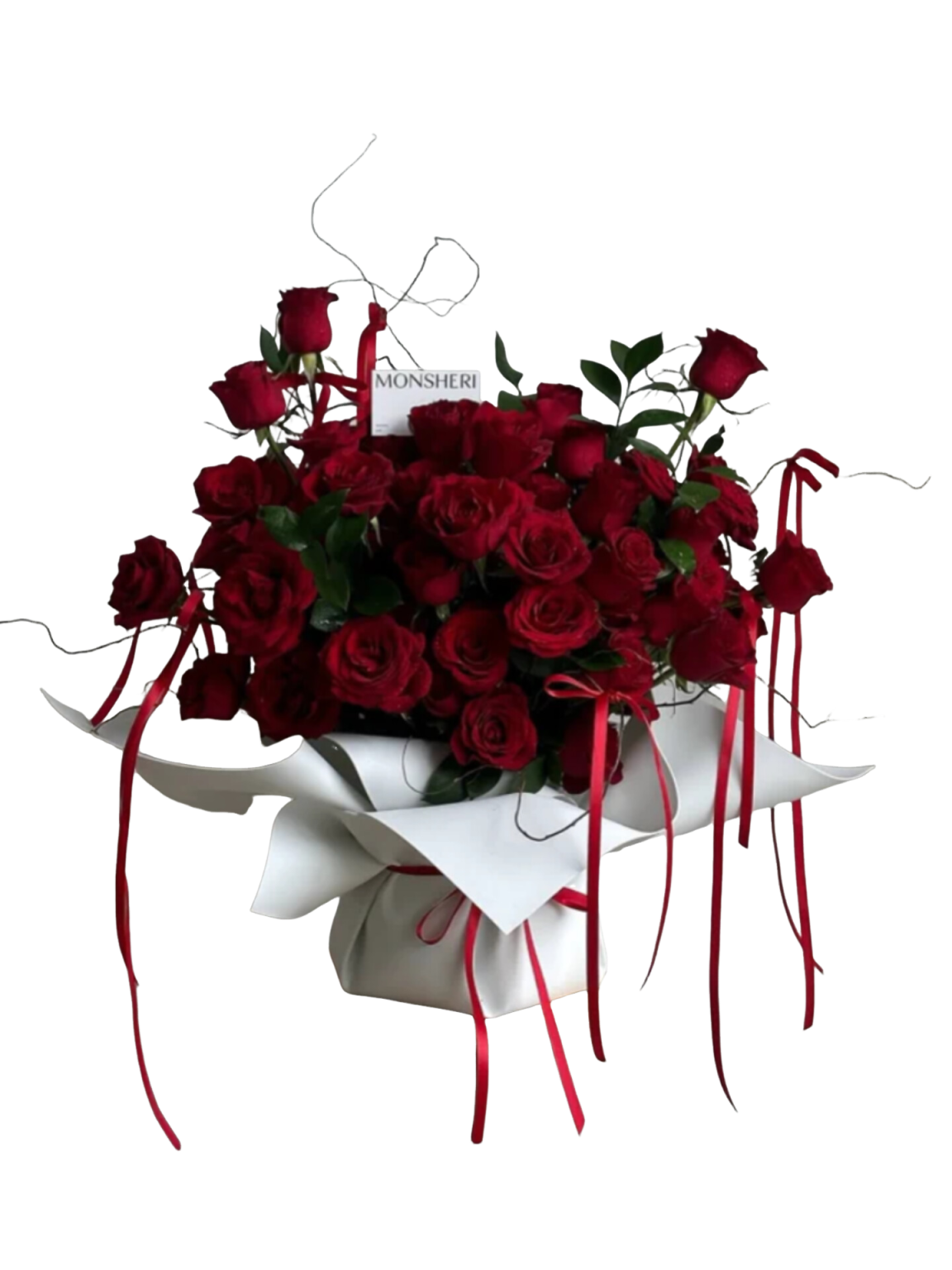 دسته گل رز قرمز