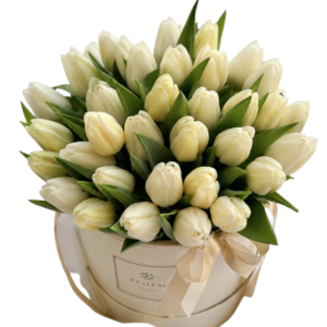باکس گل لاله سفید